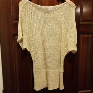 The limited cream mesh sequin blouse